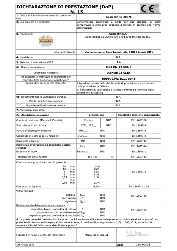DoP 15-Binder 0-25